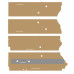 John Deere 4040 Tractor Cab Post Kit - Sailcloth Tan John Deere 4040 Tractor Cab Post Kit - Sailcloth Tan