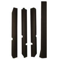 John Deere 4240 Cab Post Kit - Black - Formed Plastic