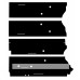 John Deere 4040 Cab Post Kit - Black - Foam Material John Deere 4040 Cab Post Kit - Black - Foam Material