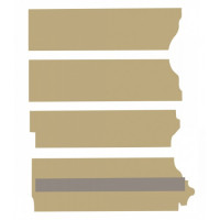 John Deere 4850 Cab Post Kit - Sailcloth Tan John Deere 4850 Cab Post Kit - Sailcloth Tan