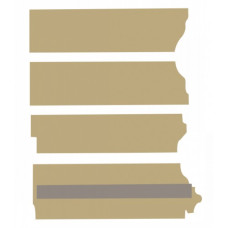 John Deere 4650 Cab Post Kit - Sailcloth Tan John Deere 4650 Cab Post Kit - Sailcloth Tan