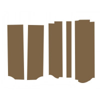 John Deere 2350 Cab Post Kit - Brown