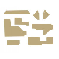 John Deere 3255 Cab Kit without Headliner - Sailcloth Tan John Deere 3255 Cab Kit without Headliner - Sailcloth Tan