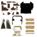John Deere 4255 Complete Cab Interior Kit - Multi-Brown | Sailcloth Tan with Cowl Kit John Deere 4255 Complete Cab Interior Kit - Multi-Brown | Sailcloth Tan with Cowl Kit