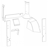 John Deere 7610 Cab Kit without Headliner - Multi-Brown | Tan John Deere 7610 Cab Kit without Headliner - Multi-Brown | Tan