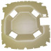 John Deere 8110T Headliner - Formed - Vinyl - Tan