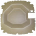 John Deere 8520 Headliner - Formed - Vinyl - Tan John Deere 8520 Headliner - Formed - Vinyl - Tan