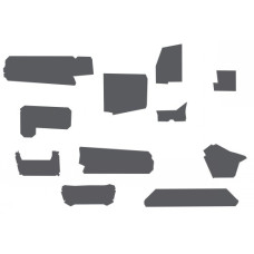 Versatile 936 Cab Kit without Headliner - Gray Basket Weave (CV756E(936)) Versatile 936 Cab Kit without Headliner - Gray Basket Weave (CV756E(936))