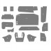 Versatile 946 Cab Kit without Headliner - Gray Basket Weave Versatile 946 Cab Kit without Headliner - Gray Basket Weave