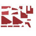 White | AGCO White 2-180 Cab Kit with Headliner - Red White | AGCO White 2-180 Cab Kit with Headliner - Red