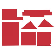 White | AGCO White 4-175 Cab Kit with Headliner - Red White | AGCO White 4-175 Cab Kit with Headliner - Red