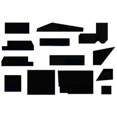 White | AGCO White 8800 Cab Kit with Headliner - Black White | AGCO White 8800 Cab Kit with Headliner - Black