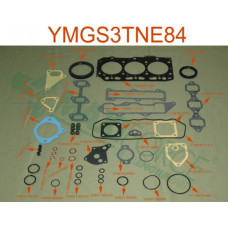 Yanmar 3TNE84, 3TNE84T Engine Overhaul Gasket Set Yanmar 3TNE84, 3TNE84T Engine Overhaul Gasket Set