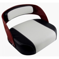 International Harvester 330 Black and White Vinyl Seat with Frame and Assembled International Harvester 330 Black and White Vinyl Seat with Frame and Assembled