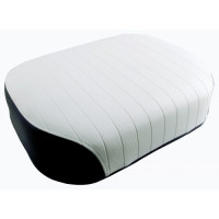 International Harvester 660 Embossed White Vinyl and Black Vinyl Seat Cushion International Harvester 660 Embossed White Vinyl and Black Vinyl Seat Cushion