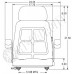Steiger Tractor Black Fabric Seat Cushion (S8301000) Steiger Tractor Black Fabric Seat Cushion (S8301000)