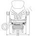Volvo L180G Brown Fabric Seat with Air Suspension