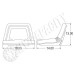 Long | Universal | Farmtrac 445 Black Vinyl Bucket Seat