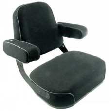 Case | Case IH 770 Black Fabric Seat with Brackets and Assembled Case | Case IH 770 Black Fabric Seat with Brackets and Assembled