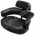 John Deere 770 Black Vinyl Seat with Green Brackets