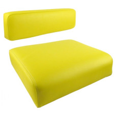 John Deere M Yellow Vinyl Cushion Set John Deere M Yellow Vinyl Cushion Set