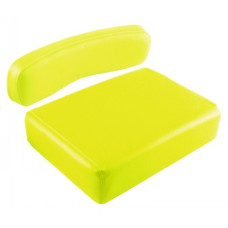 John Deere D Yellow Vinyl Cushion Set