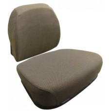 John Deere 3430 Dark Brown Fabric Cushion Set with Lumbar