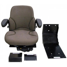 John Deere 4040 Brown Fabric Seat with Air Suspension John Deere 4040 Brown Fabric Seat with Air Suspension