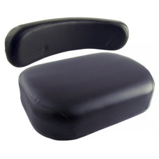 White | AGCO White 2-72 Tractor Black Vinyl Cushion Set White | AGCO White 2-72 Tractor Black Vinyl Cushion Set