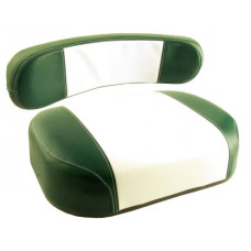 White | AGCO White 2-72 Tractor Green and White Vinyl Cushion Set White | AGCO White 2-72 Tractor Green and White Vinyl Cushion Set
