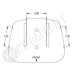 White | AGCO White 8900 Maroon Vinyl and Fabric Cushion Set