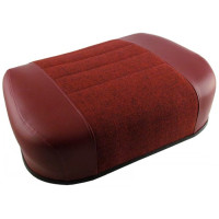 White | AGCO White 8900 Maroon Vinyl and Fabric Seat Cushion White | AGCO White 8900 Maroon Vinyl and Fabric Seat Cushion