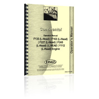 Continental Engines F163 Engine Operators Manual Continental Engines F163 Engine Operators Manual