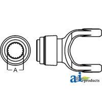 New Idea 7233 Square Baler Yoke, QD 1 3/8"-21