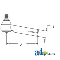 Massey Ferguson 265 Tractor Tie Rod, Inner (LH)