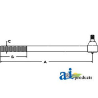 Massey Ferguson 30 Industrial/Construction Tie Rod (LH)