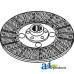 Massey Ferguson 265 Tractor PTO Disc: 9", organic, solid