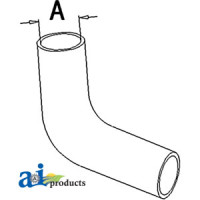 Oliver 1800 Tractor Radiator Hose, Upper (rc lp SN  90525-140076)
