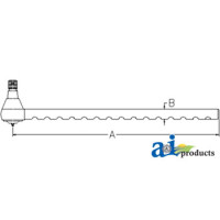 White | AGCO White 2-62 Tractor Tie Rod, Long