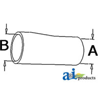 White | AGCO White 2-150 Tractor Radiator Hose, Lower