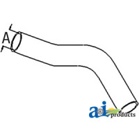 Minneapolis Moline 445 Tractor Radiator Hose, Lower (gas/dsl)
