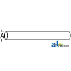 Image of Minneapolis Moline JET STAR 5 SUPER Tractor Radiator Hose, Upper (gas/dsl)