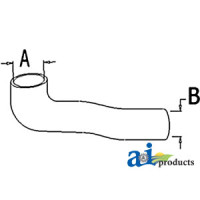 Minneapolis Moline M602 Tractor Radiator Hose, Lower (gas/dsl)