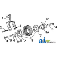 Bush Hog 405 Rotary Cutter Nut, Lock 3/4" - 10