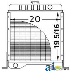 Image of Case | Case-IH 1838 Skid Steer Loader Radiator (W/ DIESEL ENGINE)