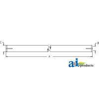 Case | Case-IH 7220 Tractor Tube, Tie Rod (MFWD)