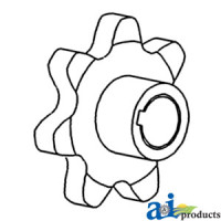 Case | Case-IH 1682 Combine Sprocket, Clean/ Tailings Elevator (Lower Tailing Auger)
