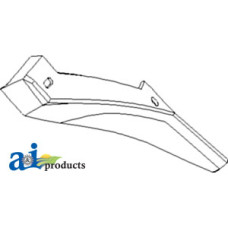 Case | Case-IH 1660 Combine Helical Kicker Angle, Rear (Chrome)