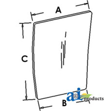 Case | Case-IH 7110 Tractor Glass, Front (RH)