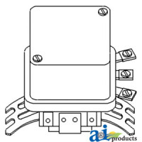 Oliver 550 Tractor Voltage Regulator (12 Volt) (SN  60501-117378)